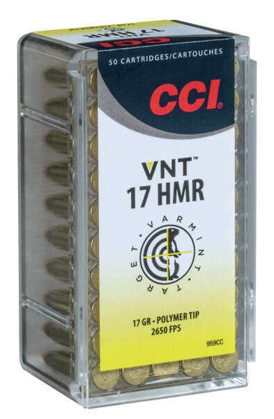 Ammunition CCI   Speer 265 ft lbs 17HMR CCI 923CC   17HMR              17 VNT TIP   125/10